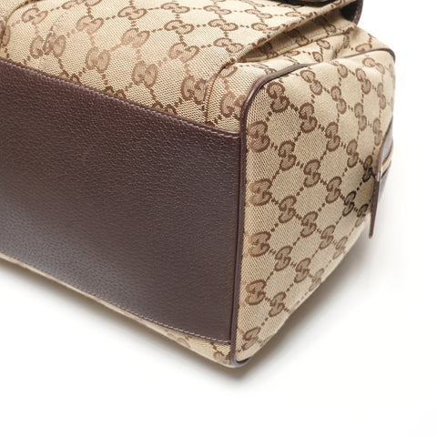 GUCCI GG Canvas Handbag Bowling Bag Boston bag beige WS27353