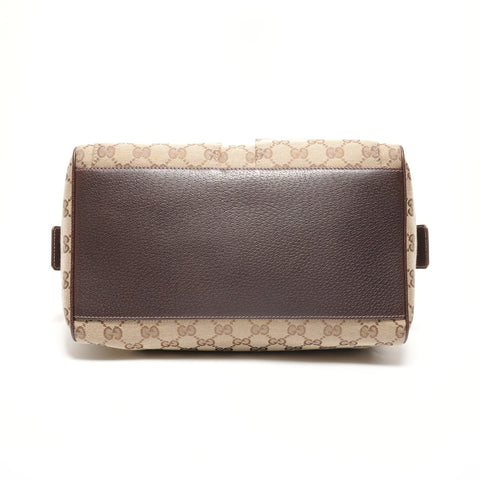 GUCCI GG Canvas Handbag Bowling Bag Boston bag beige WS27353
