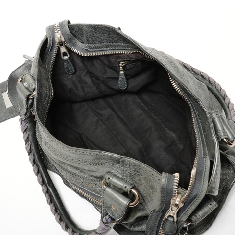 BALENCIAGA City 2way Giant Shoulder Bag blue WS27354