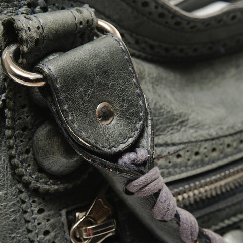 BALENCIAGA City 2way Giant Shoulder Bag blue WS27354