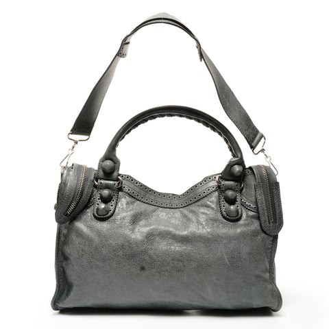 BALENCIAGA City 2way Giant Shoulder Bag blue WS27354