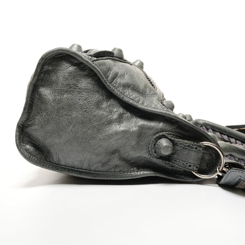 BALENCIAGA City 2way Giant Shoulder Bag blue WS27354