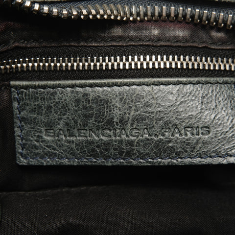 BALENCIAGA City 2way Giant Shoulder Bag blue WS27354