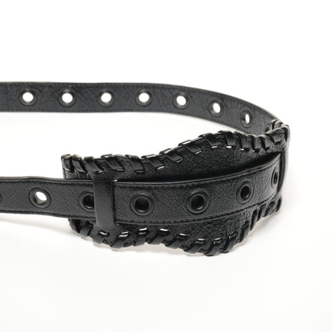 BALENCIAGA Leather Le Cagoule crossbody bag Shoulder Bag black WS27355