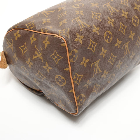 LOUIS VUITTON 2001 Speedy 25 Monogram Handbag Brown WS27356