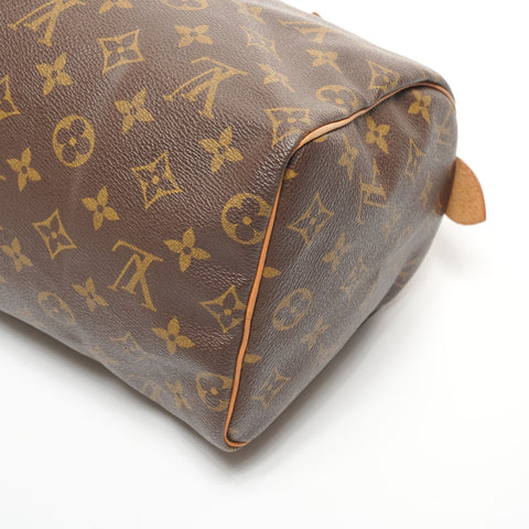 LOUIS VUITTON 2001 Speedy 25 Monogram Handbag Brown WS27356