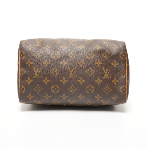 LOUIS VUITTON 2001 Speedy 25 Monogram Handbag Brown WS27356