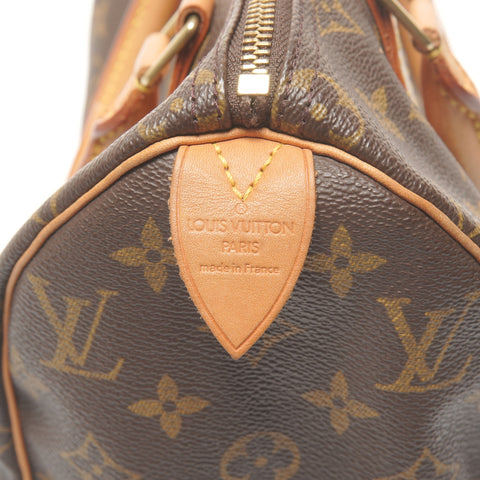 LOUIS VUITTON 2001 Speedy 25 Monogram Handbag Brown WS27356