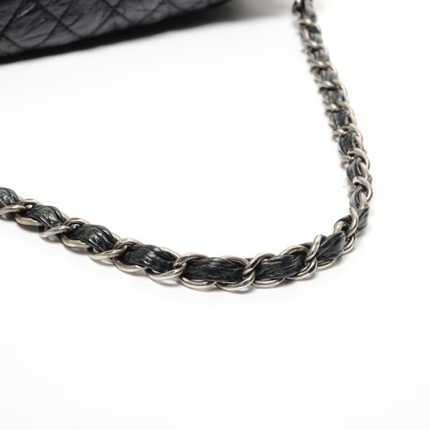 CHANEL One Belt Leather Chain Flap 13 Series 2009-2010 Shoulder Bag black WS27358