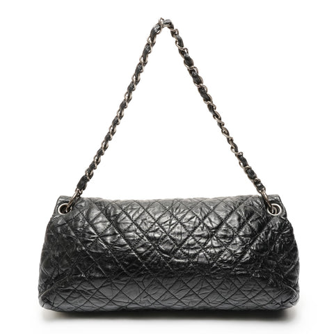 CHANEL One Belt Leather Chain Flap 13 Series 2009-2010 Shoulder Bag black WS27358