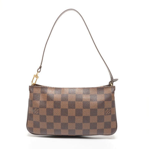 LOUIS VUITTON Damier Navona Accessory Pouch N51983 Handbag Brown WS27359