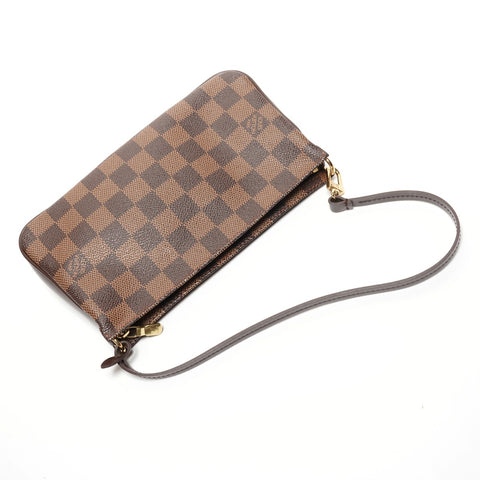 LOUIS VUITTON Damier Navona Accessory Pouch N51983 Handbag Brown WS27359
