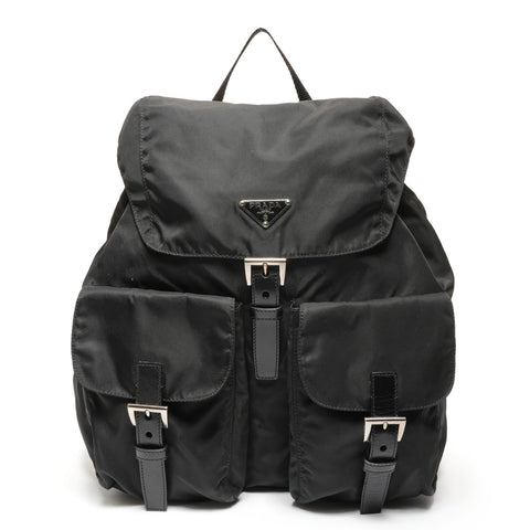 PRADA Nylon Backpack  Daypack black WS27360