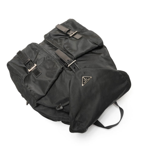 PRADA Nylon Backpack  Daypack black WS27360