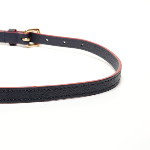 LOUIS VUITTON M42817 Monogram Empreinte Pont Neuf MM 2016 Handbag Navy WS27361