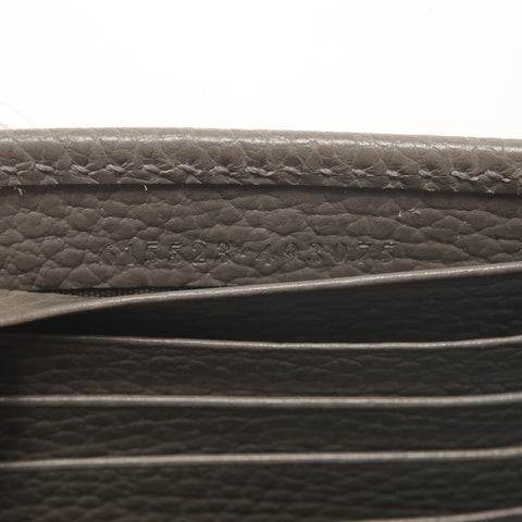 GUCCI Interlocking Chain Wallet Leather 615523 Shoulder Bag gray WS27362