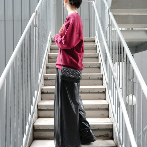 CHANEL Classic Chain Wallet Matelasse Lambskin 29 Series 2019 Shoulder Bag black WS27364