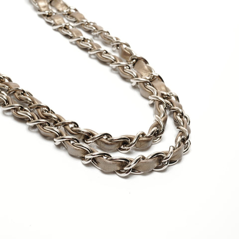 CHANEL Cambon Line Metallic Chain 2006-2008 No. 11 Shoulder Bag gold WS27366