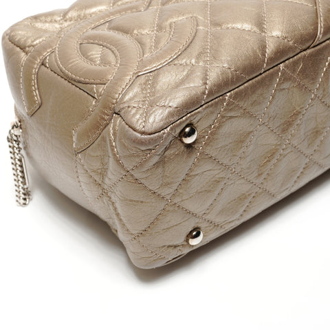 CHANEL Cambon Line Metallic Chain 2006-2008 No. 11 Shoulder Bag gold WS27366