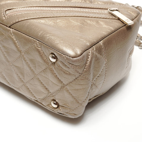 CHANEL Cambon Line Metallic Chain 2006-2008 No. 11 Shoulder Bag gold WS27366