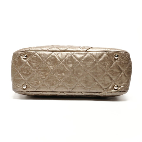 CHANEL Cambon Line Metallic Chain 2006-2008 No. 11 Shoulder Bag gold WS27366