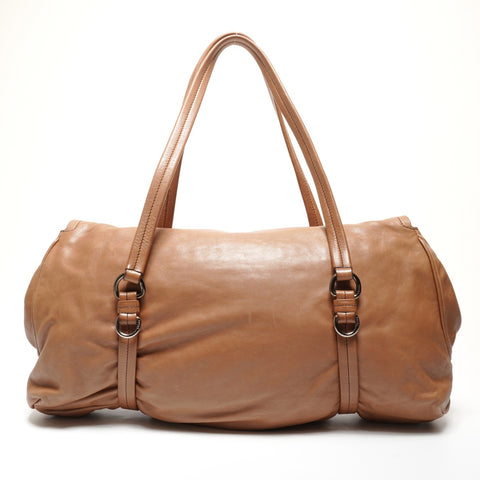 PRADA leather Shoulder Bag Brown WS27367