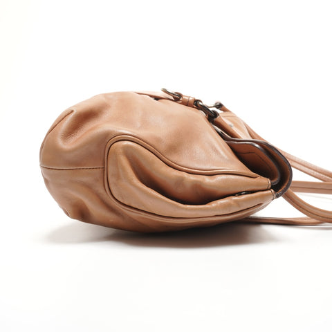 PRADA leather Shoulder Bag Brown WS27367