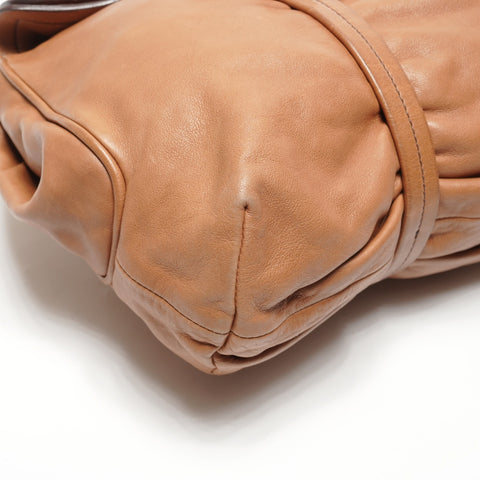 PRADA leather Shoulder Bag Brown WS27367