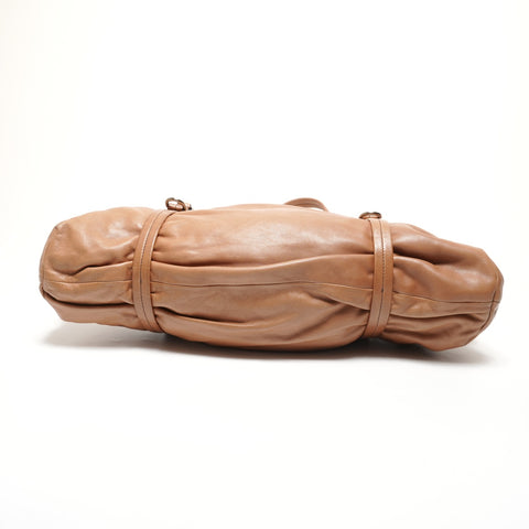 PRADA leather Shoulder Bag Brown WS27367