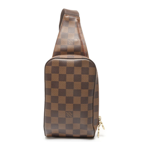 LOUIS VUITTON Damier Geronimos N51994 made in 2005 Shoulder Bag Brown WS27368