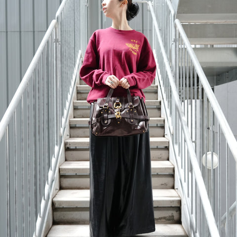 Chloe Kerala leather Boston bag Handbag Brown WS27369