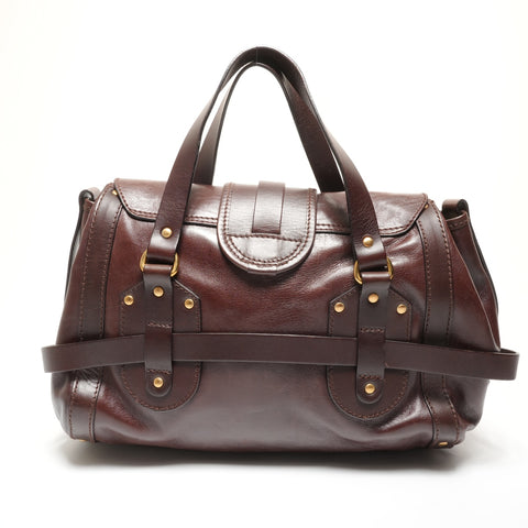 Chloe Kerala leather Boston bag Handbag Brown WS27369