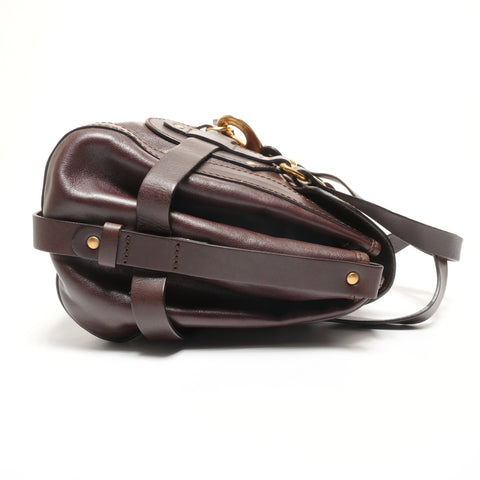 Chloe Kerala leather Boston bag Handbag Brown WS27369