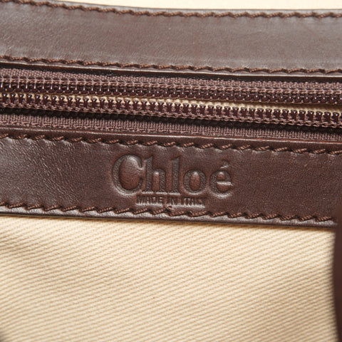 Chloe Kerala leather Boston bag Handbag Brown WS27369