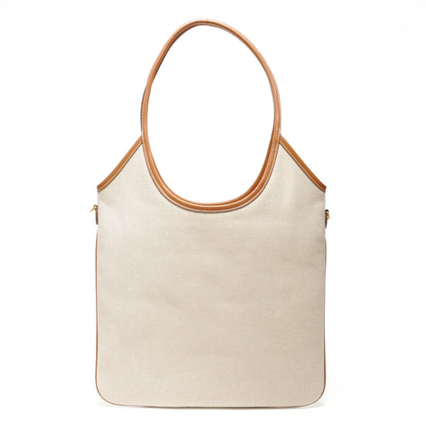 Miu Miu Canvas Hobo Regular Shoulder Bag beige WS27370