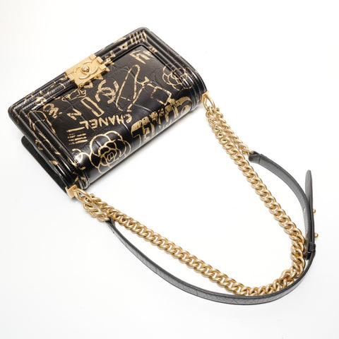 CHANEL Boy Chanel 25 Graffiti 28 series 2019 Shoulder Bag black WS27373