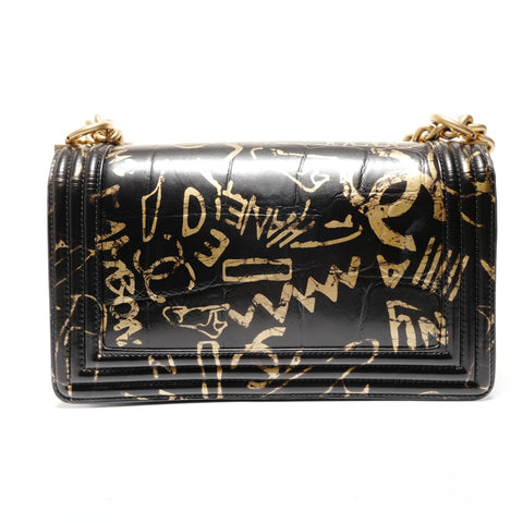 CHANEL Boy Chanel 25 Graffiti 28 series 2019 Shoulder Bag black WS27373