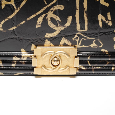 CHANEL Boy Chanel 25 Graffiti 28 series 2019 Shoulder Bag black WS27373