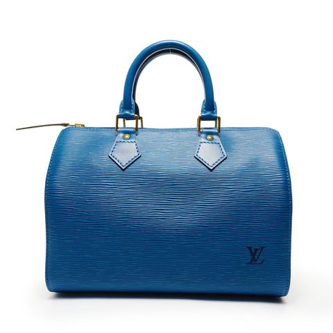 LOUIS VUITTON Epi Speedy 28 (1995) Boston bag blue WS27375