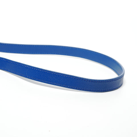 YVES SAINT LAURENT Leather 2-way Baby Cabas Tote Shoulder Bag blue WS27376