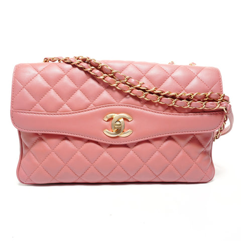 CHANEL Matelasse Chain Daily Companion 25 Series 2018 Shoulder Bag pink WS27377