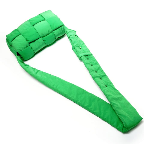 BOTTEGAVENETA Candy Nylon Cassette INTRECCIATO Shoulder Bag green WS27378