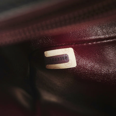 CHANEL Mini Matelasse Lambskin Chain No. 1 1989-1991 Shoulder Bag Navy WS27380