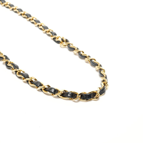 CHANEL Mini Matelasse Lambskin Chain No. 1 1989-1991 Shoulder Bag Navy WS27380