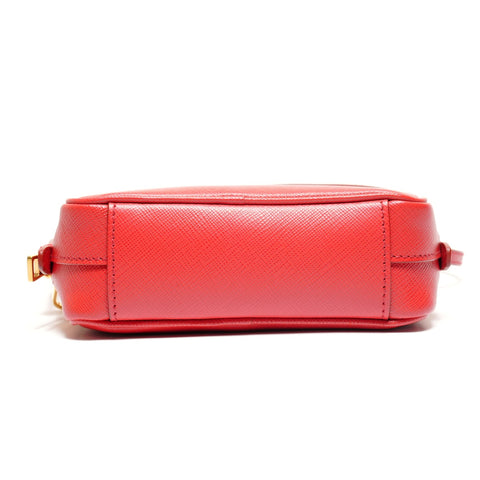 PRADA 2WAY Saffiano Leather Shoulder Bag Red WS27382