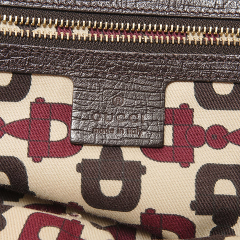 GUCCI Shelly line GG canvas Tote Bag Brown WS27385
