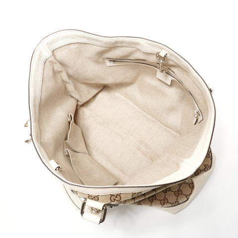 GUCCI GG Canvas Paglia GG Tote Bag Brown WS27386
