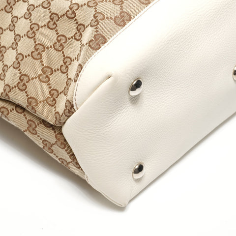 GUCCI GG Canvas Paglia GG Tote Bag Brown WS27386