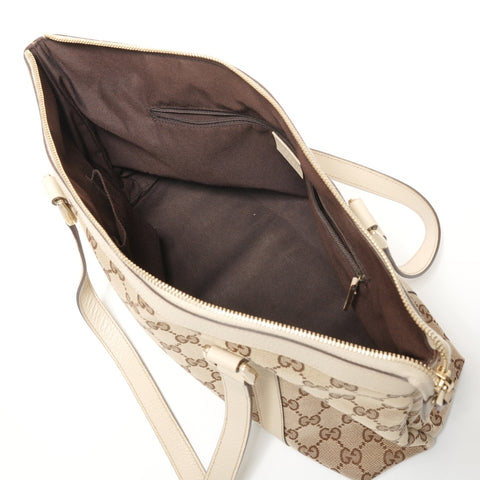 GUCCI GG Canvas Abbey Tote Tote Bag Brown WS27388