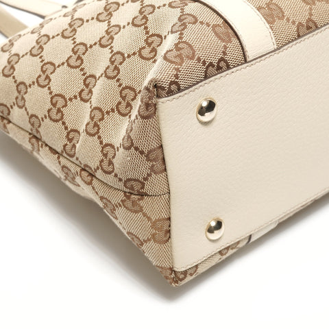 GUCCI GG Canvas Abbey Tote Tote Bag Brown WS27388